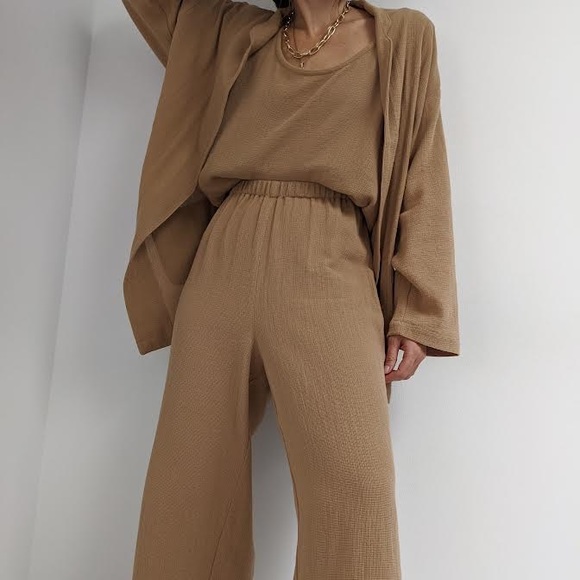 Na Nin Charlie Waffled Cotton Blazer - Picture 3 of 3